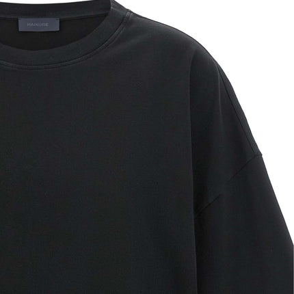 Haikure Black Cotton T-Shirt
