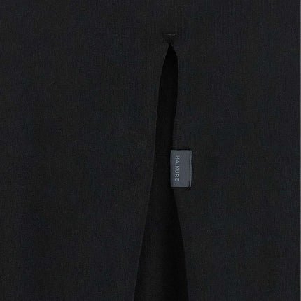 Haikure Black Cotton T-Shirt