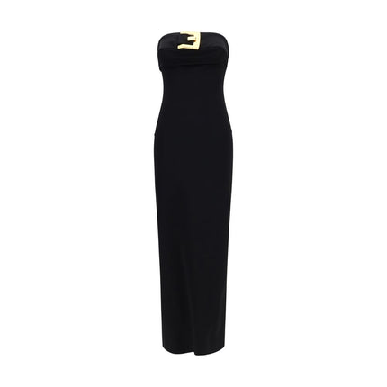 Balmain Black Viscose Cocktail Dress