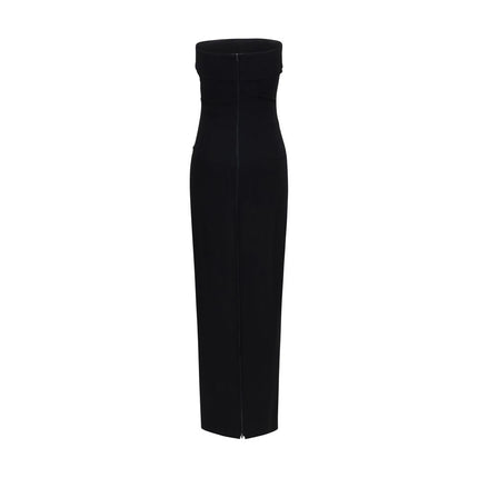 Balmain Black Viscose Cocktail Dress