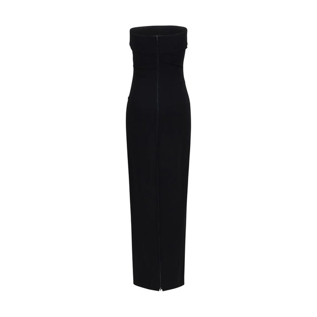Balmain Black Viscose Cocktail Dress