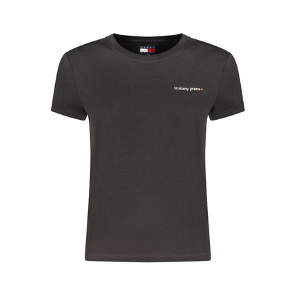 Tommy Hilfiger Black Cotton Womens T-Shirt