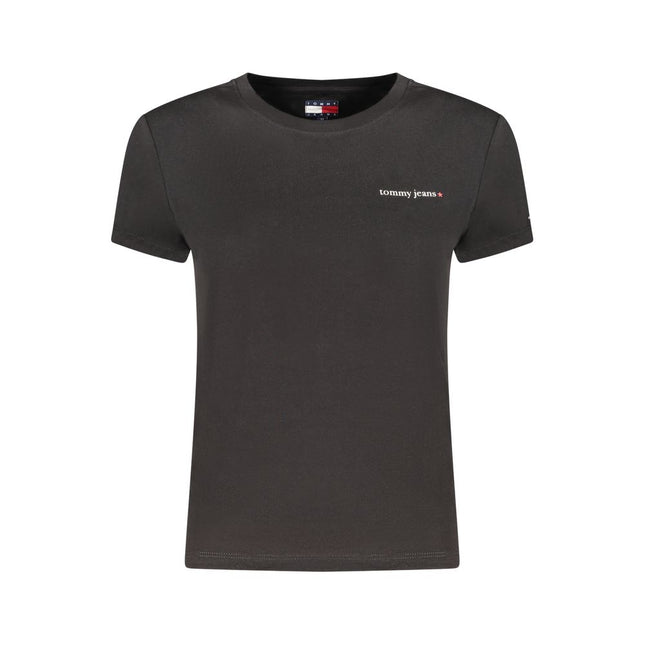Tommy Hilfiger Black Cotton Womens T-Shirt