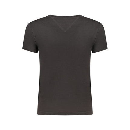 Tommy Hilfiger Black Cotton Womens T-Shirt