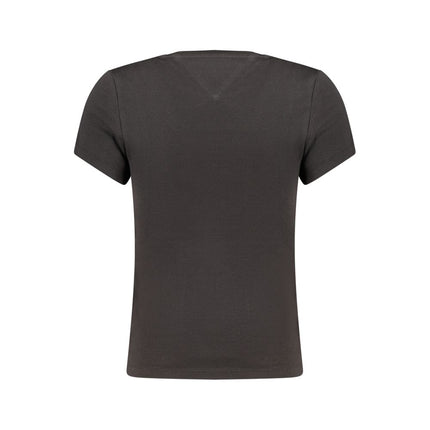 Tommy Hilfiger Black Cotton Women's T-Shirt