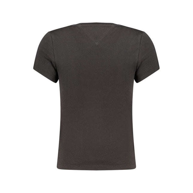 Tommy Hilfiger Black Cotton Women's T-Shirt