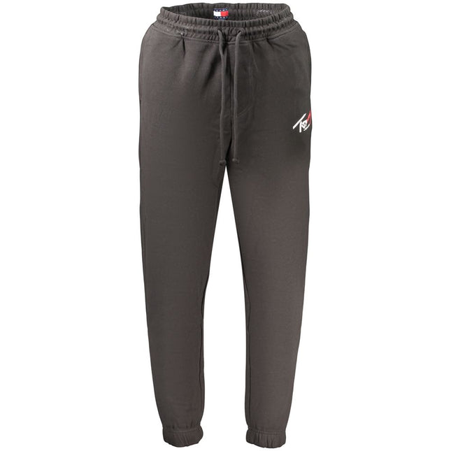 Tommy Hilfiger Black Cotton Mens Trousers