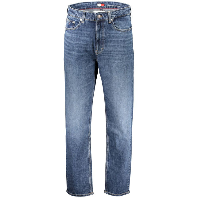 Tommy Hilfiger Blue Cotton Men's Jean Refined with Tapered Silhouette
