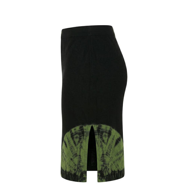 Malo Green Cotton Women Skirt