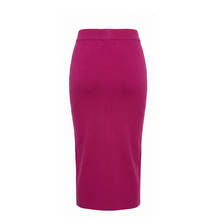 Malo Purple Cotton Women Skirt