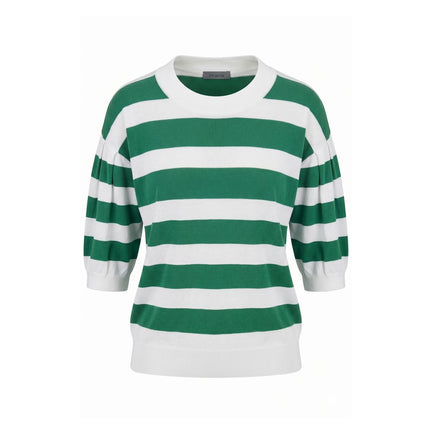 Malo Green Cotton Women Sweater Malo