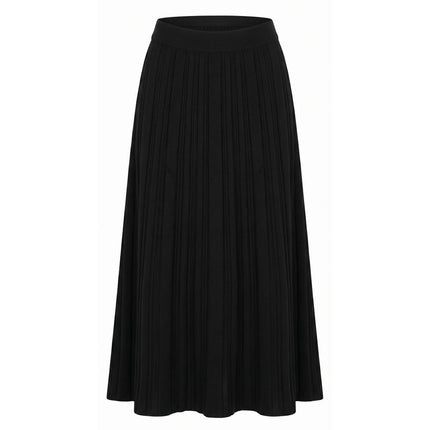 Malo Black Cotton Women Skirt