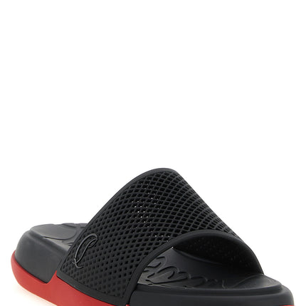 Christian Louboutin Black Polyethylene Slides