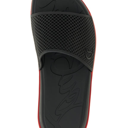 Christian Louboutin Black Polyethylene Slides