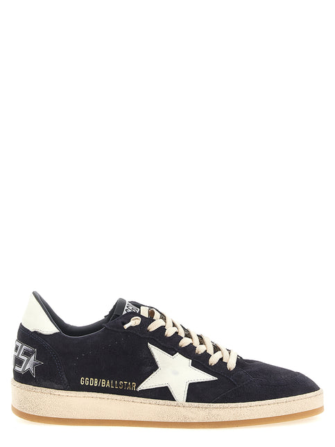 Golden Goose Blue Cowhide Low Top Sneakers Golden Goose