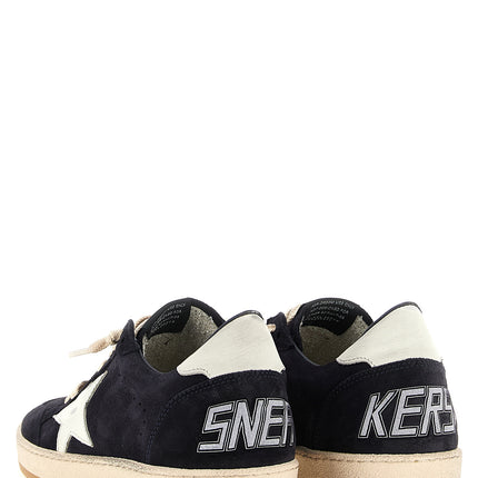 Golden Goose Blue Cowhide Low Top Sneakers
