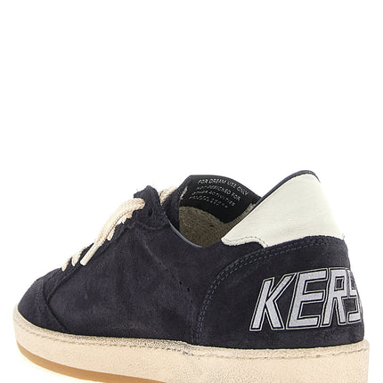 Golden Goose Blue Cowhide Low Top Sneakers