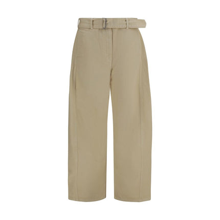 Magda Butrym Beige Cotton Casual Pants
