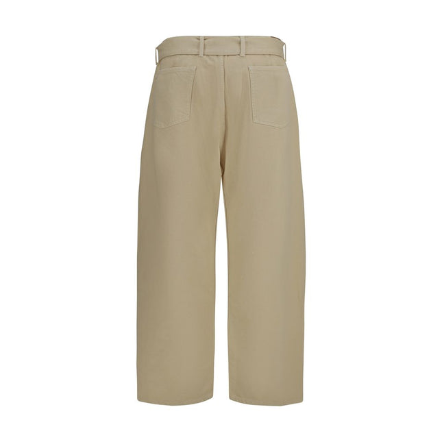 Magda Butrym Beige Cotton Casual Pants Magda Butrym