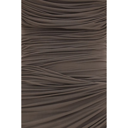 Magda Butrym Brown Copper Cocktail Dress