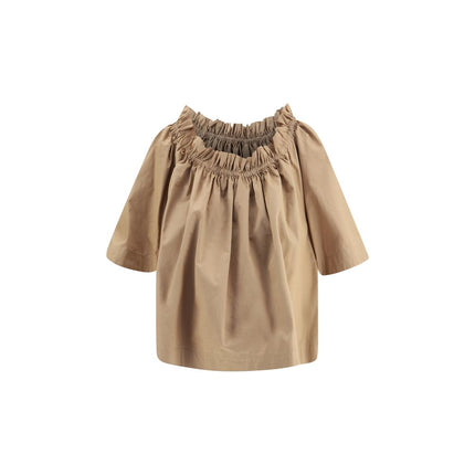 Saint Laurent Beige Cotton Shortsleeve Shirt