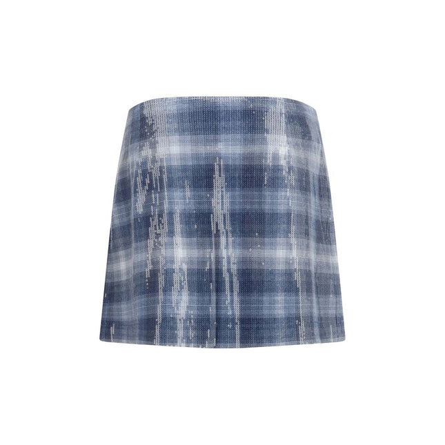PINKO Blue Polyester Mini Skirt PINKO