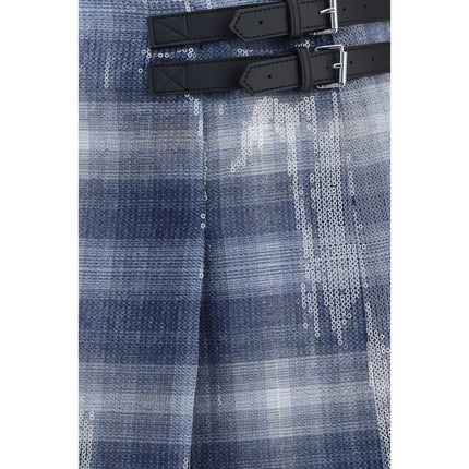 PINKO Blue Polyester Mini Skirt