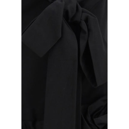 Magda Butrym Black Cotton Cocktail Dress