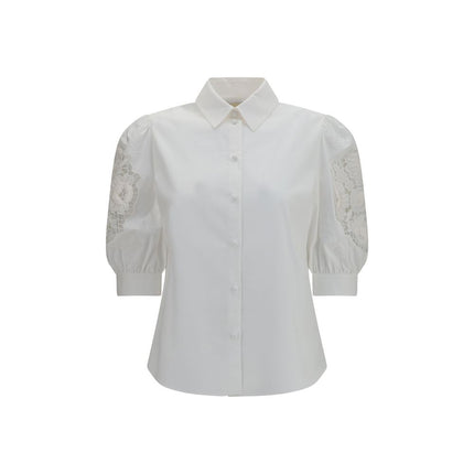 Valentino Garavani White Cotton Blouse Valentino Garavani