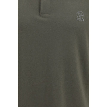 Brunello Cucinelli Bicolor Cotton Polo Shirt