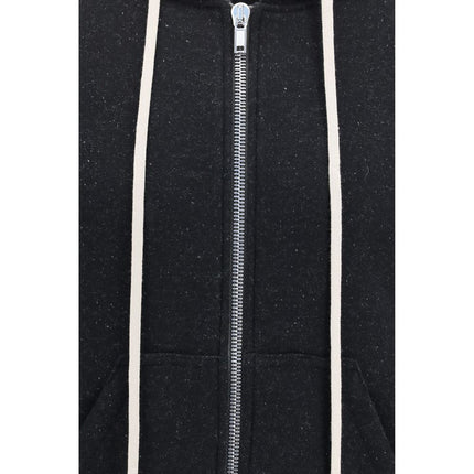Rick Owens Black Cotton Sweatshirt