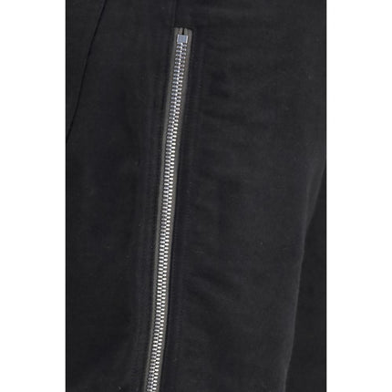 Rick Owens Black Wool Oves Aries Straight-Leg Jeans