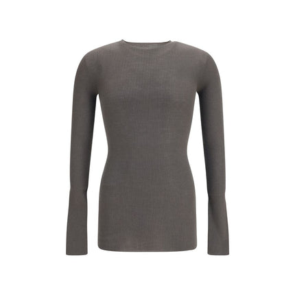 Rick Owens Gray Wool Oves Aries Sweatshirt