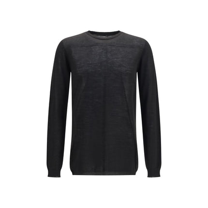 Rick Owens Black Wool Oves Aries Sweatshirt