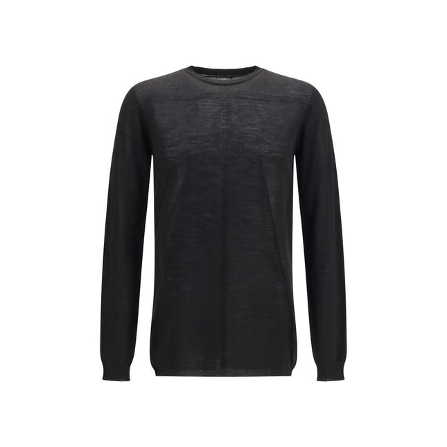 Rick Owens Black Wool Oves Aries Sweatshirt
