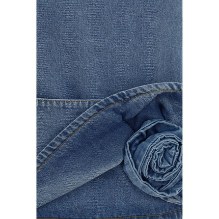 Magda Butrym Blue Cotton Casual Dress