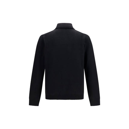 Roberto Collina Black Wool Oves Aries Turtleneck