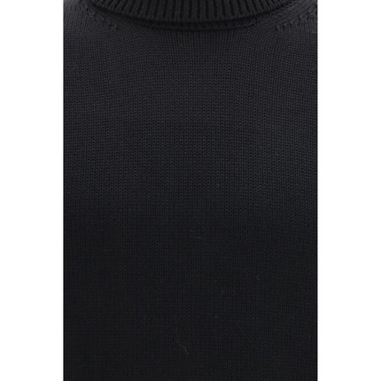 Roberto Collina Black Wool Oves Aries Turtleneck