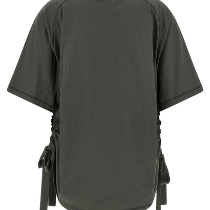 Ganni Gray Organic Cotton Sportswear
