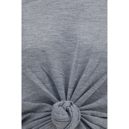 Magda Butrym Gray Wool Oves Aries Long Sleeve T-Shirt