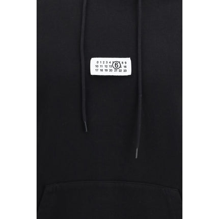 MM6 Black Cotton Sweatshirt