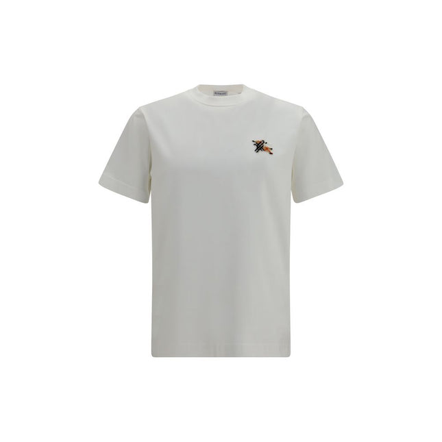 Burberry White Cotton T-Shirt