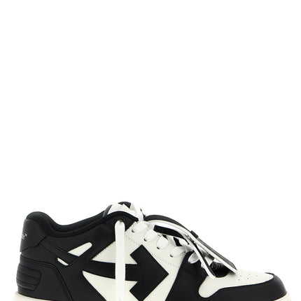 Off-White Bicolor Calfskin Low Top Sneakers