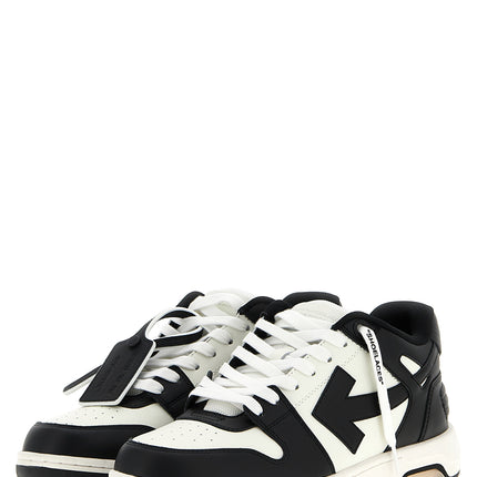 Off-White Bicolor Calfskin Low Top Sneakers
