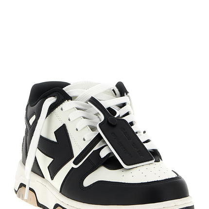 Off-White Bicolor Calfskin Low Top Sneakers