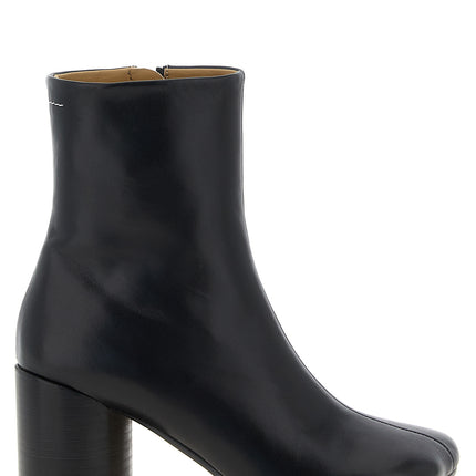 MM6 Maison Margiela Black Polyester Ankle Boots