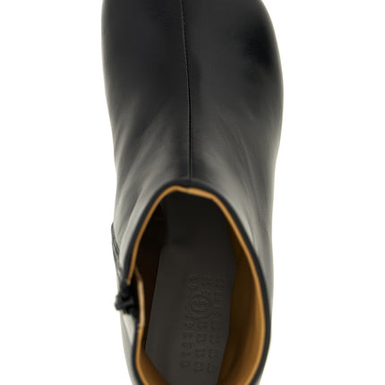 MM6 Maison Margiela Black Polyester Ankle Boots