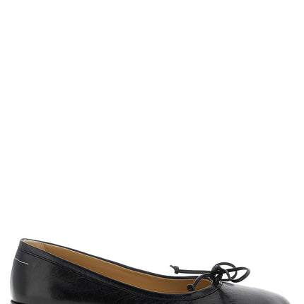 MM6 Maison Margiela Black Calfskin Mid Heel Pumps