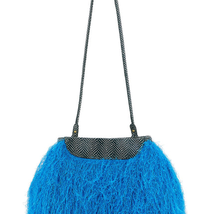 Dries Van Noten Blue Polyester Clutch Bag Dries Van Noten