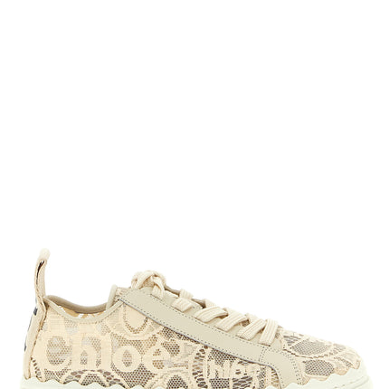 Chloé Beige Polyamide Low Top Sneakers Chloé